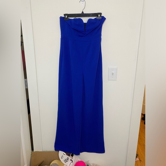 Forever 21 Blue Strapless Jumpsuit size L - Picture 1 of 6